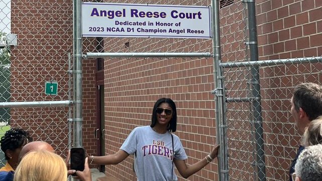 Angel Reece Twitter Angel Reese Honored With Basketball Court Renaming